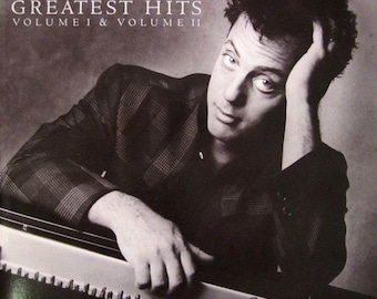 Billy Joel Greatest Hits DBL Vinyl Record Album Lp gatefold Uptown Girl Piano Man New York State Of Mind Pressure My Life Big Shot