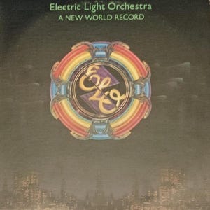 ELO A New World Record Album vinyle Lp avec paroles, pochette intérieure Electric Light Orchestra Jeff Lynne Travelling Wilburys