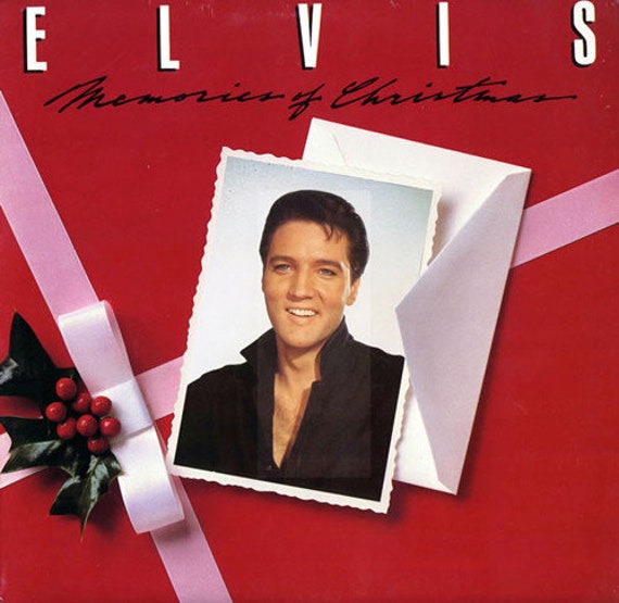 Elvis Presley Memories of Christmas Vinyl Record Album Lp Blue
