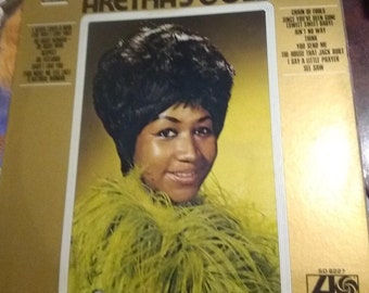 Aretha Franklin  Aretha's  Gold Greatest Hits Bets Of  Vinyl Record Album Lp Respect Chain of Fools Think A Natural Woman Ain't No way