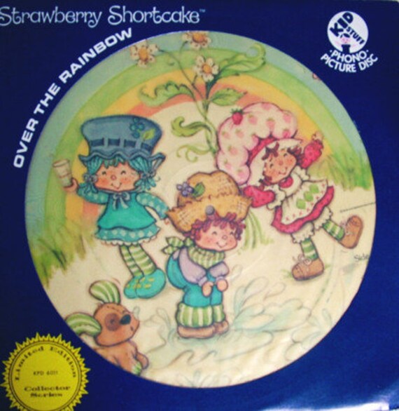 Vintage Strawberry Shortcake Over The Rainbow Picture Disc Etsy Vintage Strawberry Shortcake Over The Rainbow Picture Disc Etsy