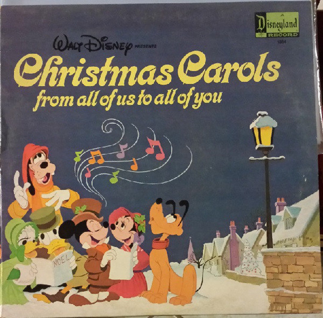 Walt Disney Christmas Carols From All of Us to All of You Vinyl Record Album Lp Deck the Halls 