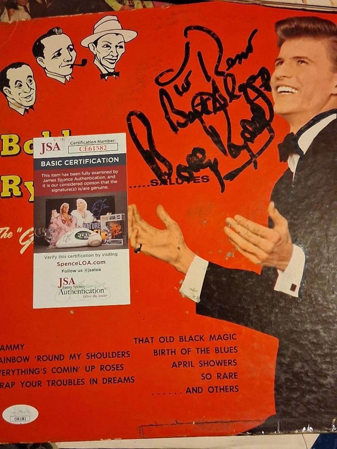 JSA CERTIFIED SIGNED Bobby Rydell Salutes the Great Ones Mint Vinyl ...