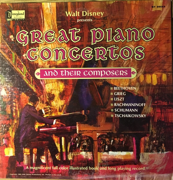 New Disney Great Piano Concertos Vinyl Record Album Lp Etsy
