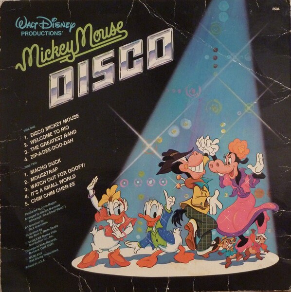 Disney Mickey Mouse Disco Orig Pressing Vinyl Record Album Lp VG+