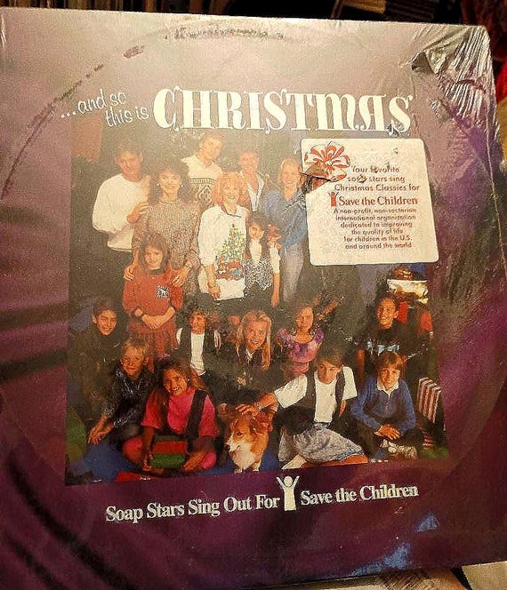 STILL SEALED And So This Is Christmas Soap Stars Sing for Save the Children Vinyl Record Album One Life To Live Another World Guiding Light