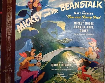 RARE Disney Mickey Mouse and the Beanstalk Orig 1947 Pressing 3