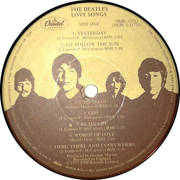 ビートルズ　ラブソングスＬＰレコード　2枚組　保存状態とても良好 ビートルズ ラブソングス オリジナルプレス DBL ビニールレコード