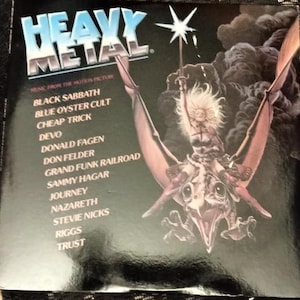 Heavy Metal Soundtrack Orig dbl Vinyl Record Album Lp Black Sabbath Sammy Hagar Stevie Nicks Devo Blue Oyster Cult Grand Funk Railroad