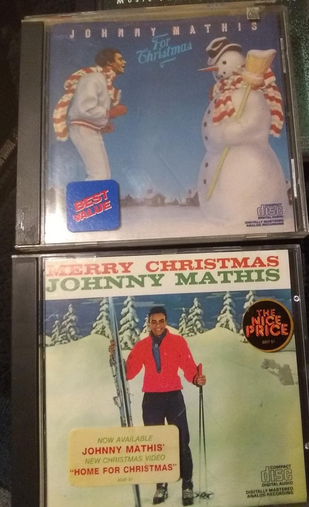 Johnny Mathis Merry Christmas & for Christmas Album CD 2pack Winter Wonderland Do You Hear What
