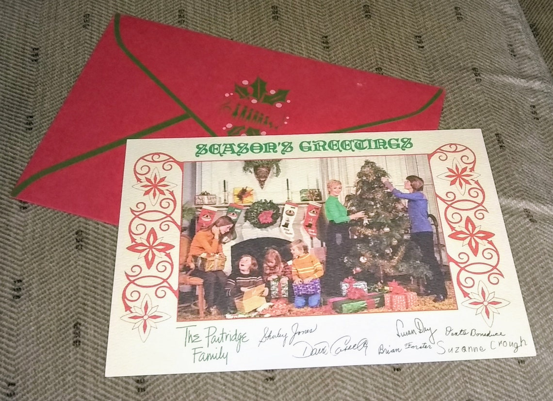 Partridge Family Christmas Card 