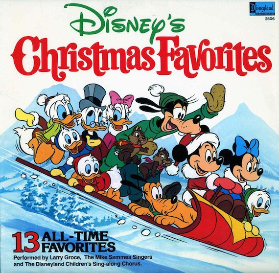 Disney's Christmas Favorites Vinyl Record Lp Album VG Larry Groce the  Disneyland Sing Along Chorus 