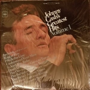 Johnny Cash’s Greatest Hits Vol 1 album vinyle Lp I Walk the Line, Ring of Fire, It ain’t Me Babe, Jackson June Carter