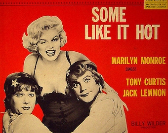 Some Like It Hit Soundtrack Vinyl Record Album Lp Marilyn Monroe Jack Lemmon Tony Curtis Sweet Georgia Brown
