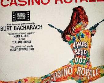 Burt Bacharach Herb Alpert Dusty Springfield James Bond 007 original 1967 Casino Royale Banda sonora Disco de vinilo LP