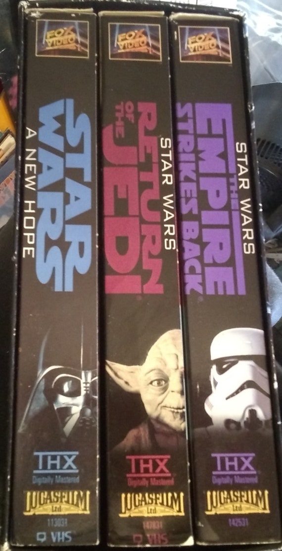 Star Wars Trilogy ORIGINAL Versions Unaltered VHS No Greedo