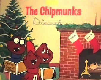 The Twelve Days Of Christmas With The Chipmunks Vinyl Record Album Lp Jolly Old Saint Nicholas Jingle Bell Rock Alvin Simon Theodore