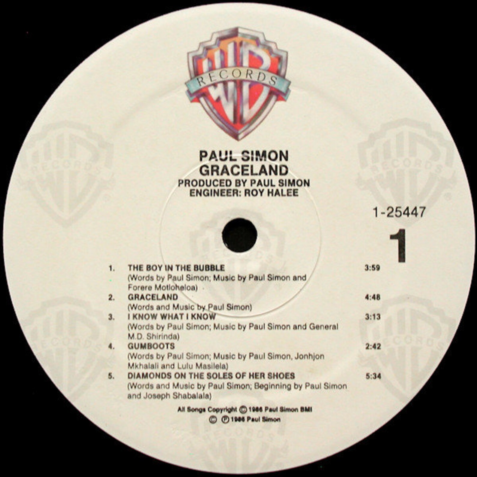 Paul Simon Graceland Orig Pressing Vinyl Record Album Lp W/ Etsy