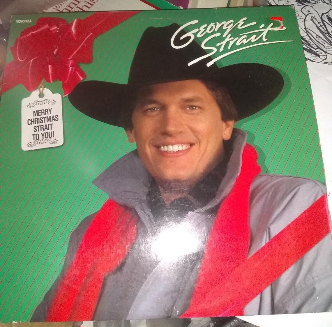 George Merry George Strait Merry Christmas Strait to You Album Vinyl Record Lp ...