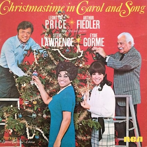 Arthur Fiedler Boston Pops Orchestra Leontyne Price Eydie Gorme Steve Lawrence Christmastime in carol and Song Vinyl Record Album Lp