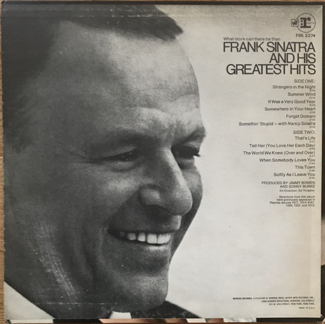 Frank Sinatra Greatest Hits Album Vinyl Record Album Lp Etsy
