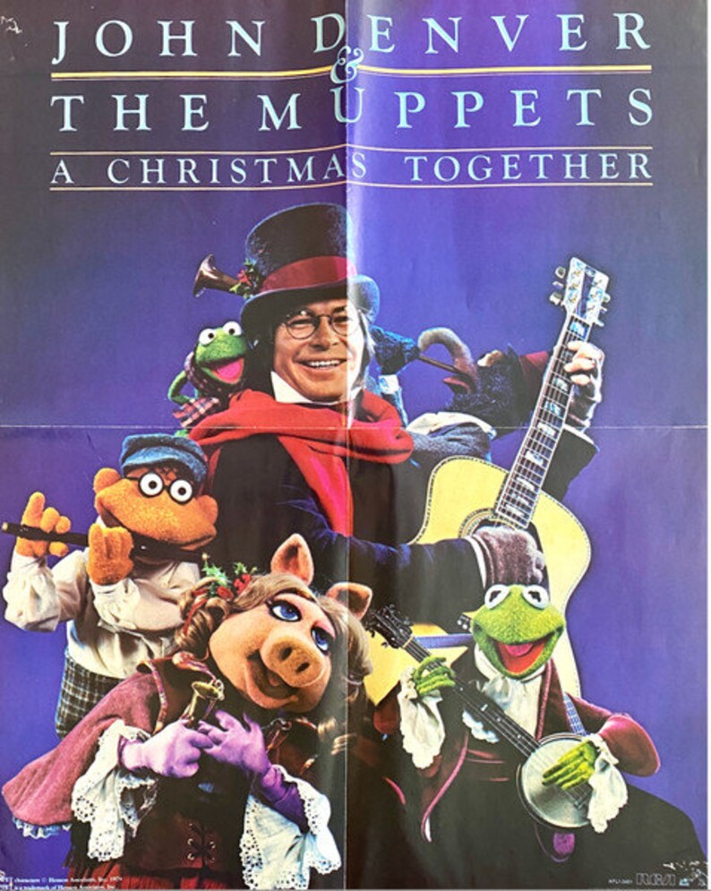 John Denver The Muppets A Christmas Together Orig pressing Vinyl Record Album Lp W/ POSTER Kermit the Frog Fozzie Bear Miss Piggy Jim Henson image 4