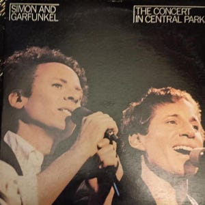 Simon & Garfunkel Live The Concert In Central Park dbl Vinyl Record Album Lp I Am A Rock Mrs Robinson Bridge Over Troubled Water
