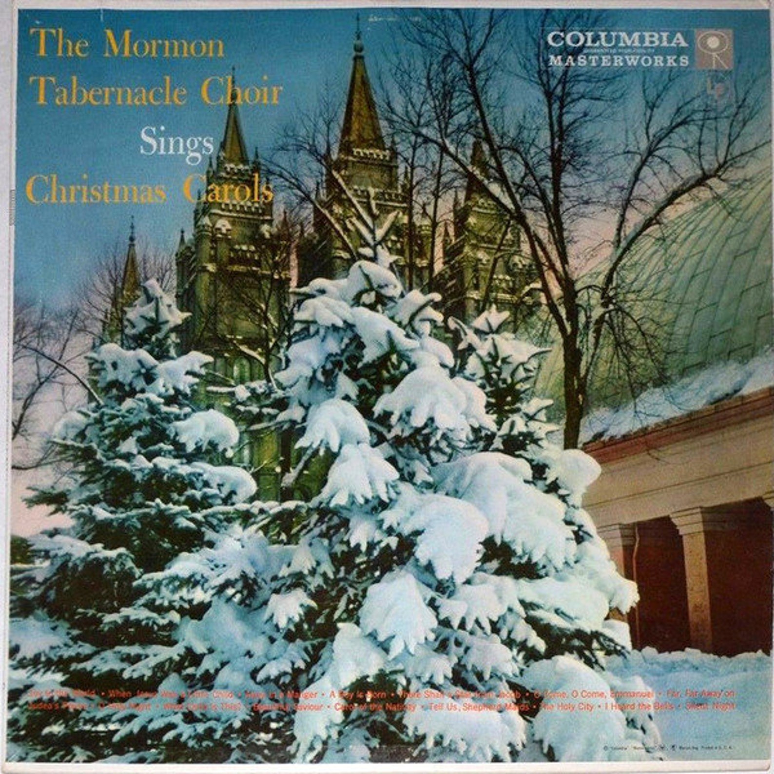 The Mormon Tabernacle Choir Sings Christmas Carols Vinyl Record Album