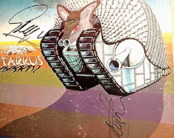 W@W JSA CERTiFIED SIGNED Emerson Lake and Palmer Tarkus Orig Pressing Vinyl Record Album Lp ELP Greg Laker Carl Palmer Autograph CoA