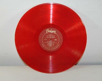 WoW Red COLORED Craft / crafting record  12" 33 1/3 vinyl album to customize  into something else FREE SHIPPING!!