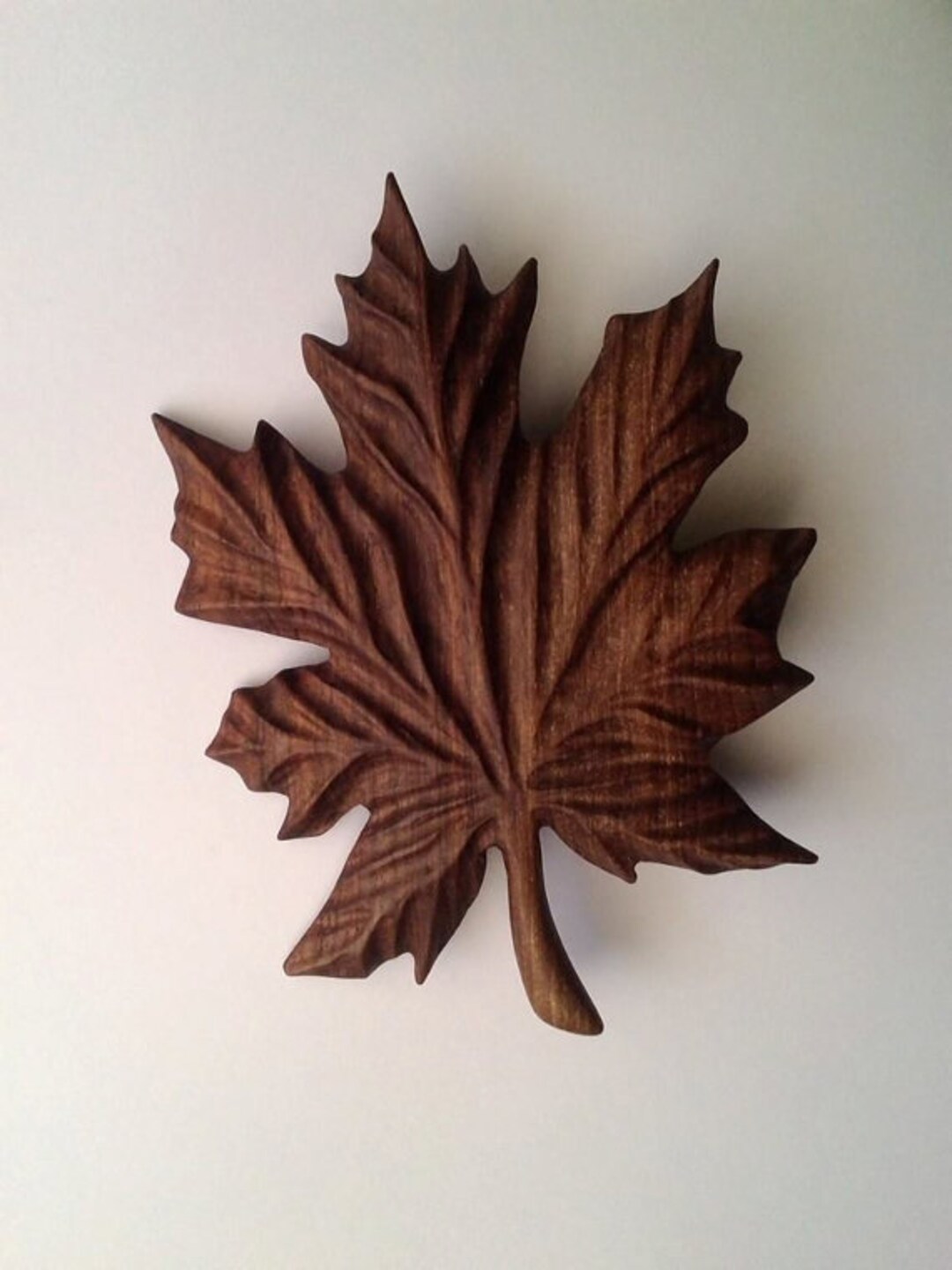 Beautiful Wood Carving Maple Leaf Barrette Hair Clip Wood Etsy