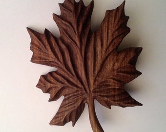 Beautiful Wood Carving Maple leaf Barrette Hair Clip Wood Carving Hair Slide Wood Shawl Pin Hair Comb Wood Carving Wooden hair accessories