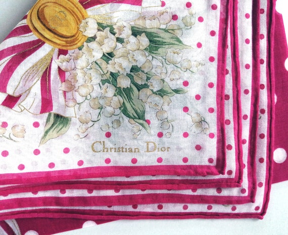 Christian Dior Vintage Handkerchief Lily of the V… - image 7