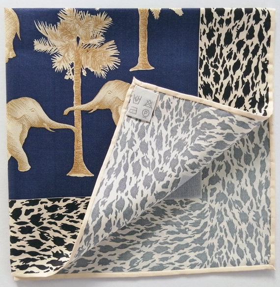 Jim Thompson Vintage Silk Handkerchief Elephants … - image 8