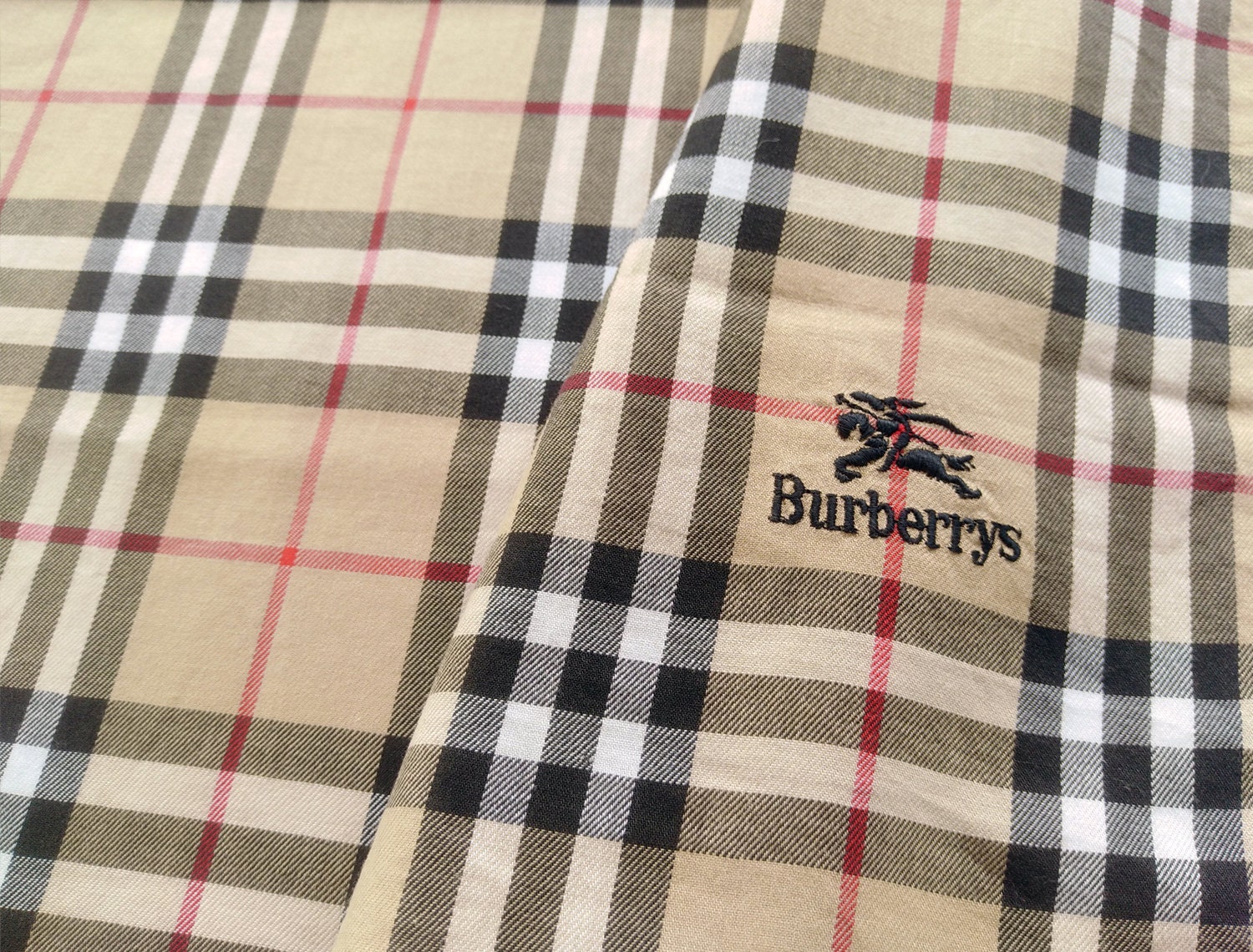 Burberry Other Plaid Patterns Unisex Blended Fabrics Card Holder Logo