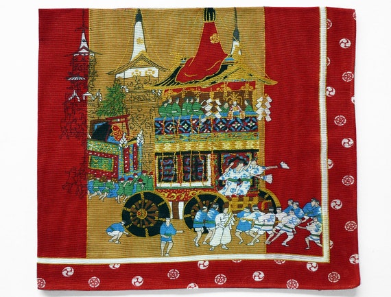 Vintage Japanese Handkerchiefs Gion Matsuri Gion Festival Japanese