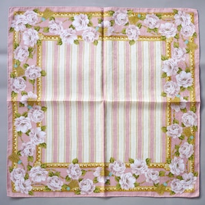 Lancetti Vintage Scarf Floral Gift for Her 21 x 20.5 inches I Free Shipping 35USD+ (Auto in Cart)