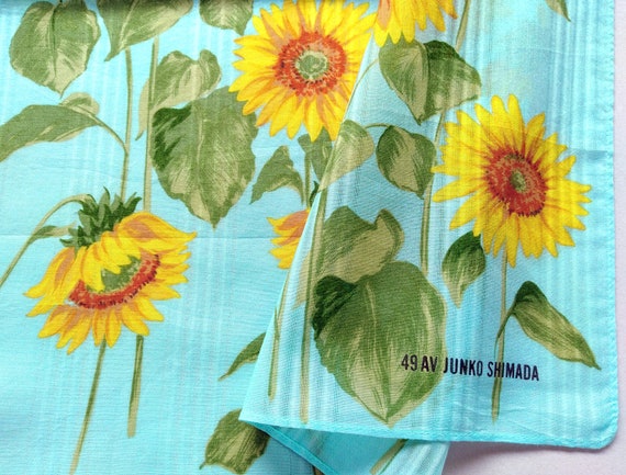49 AV Junko Shimada Vintage Handkerchief Floral G… - image 4