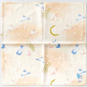 Japanese Vintage Handkerchief Rabbits Kimono Pocket 18 X 18 I Free ...