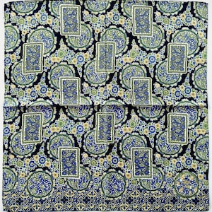 Geometric & Floral Vintage Handkerchief 2000s Y2K Gift for Her 20 x 20 inches I Free Shipping 35USD+ (Auto in Cart)