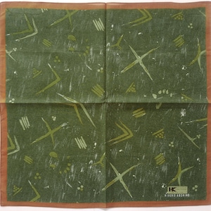 Vintage Hiroko Koshino Handkerchief Pocket Square c. Early 2000s 17 x 17 inches I Free Shipping 35USD+ (Auto in Cart)