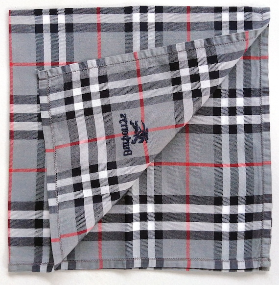 Burberry Vintage Handkerchief Men Father Day Check 17.5 x 17.5 I Entrega gratuita en pedido 35 USD Solo compra varios articulos juntos en orden Etsy Mexico