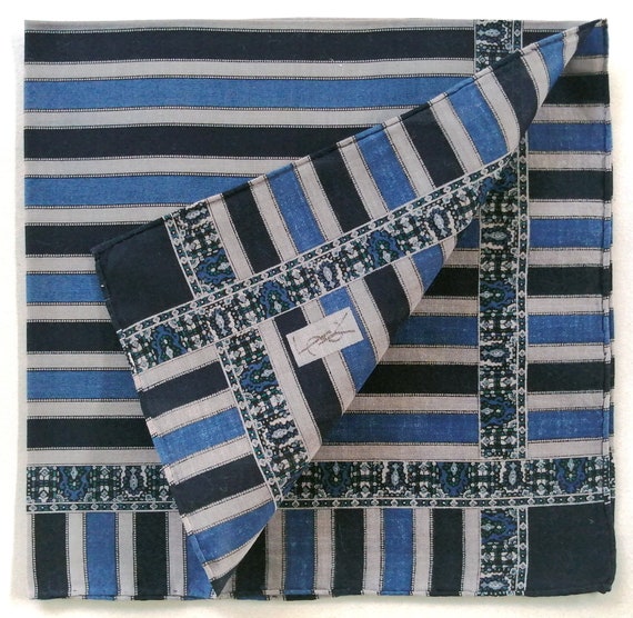 YvesSaintLaurent Vintage Handkerchief Striped Mot… - image 7