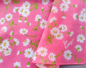 Kenzo Vintage Handkerchief Cosmos 17.5  x 17.5 inches I Free Delivery on order 35 USD Just buys multiple items together in order