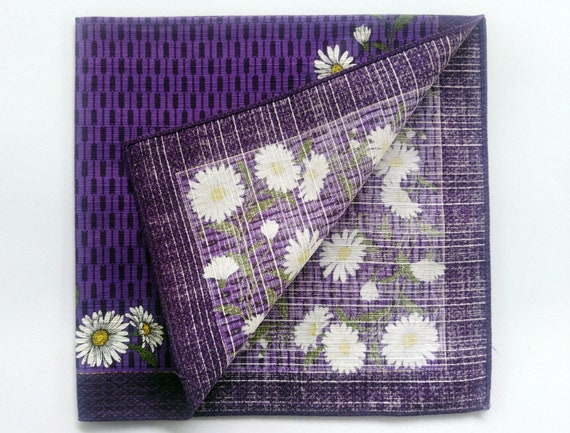 Japanese Vintage Furoshiki Daisy Japanese Fabric … - image 10