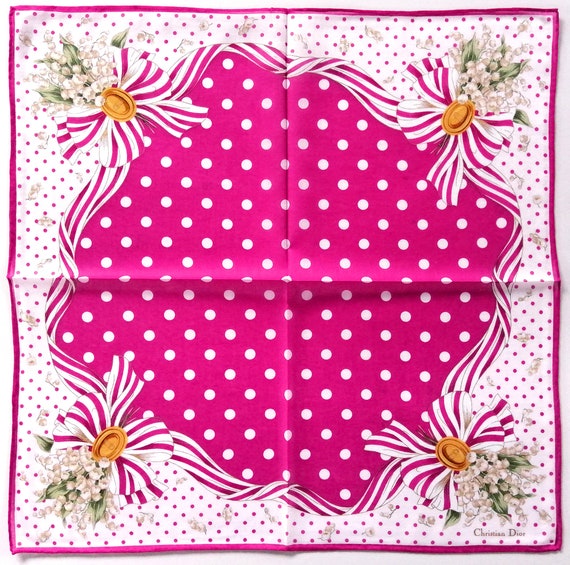 Christian Dior Vintage Handkerchief Lily of the V… - image 1