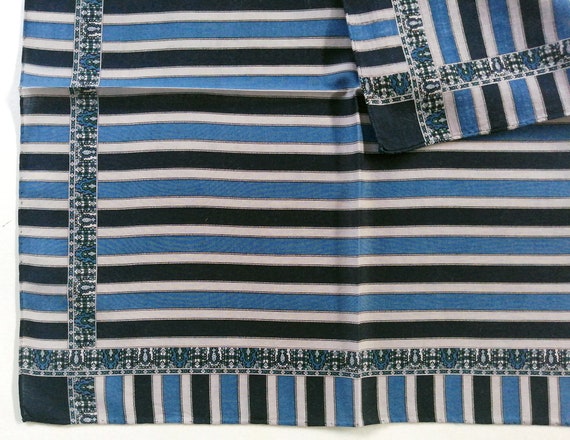 YvesSaintLaurent Vintage Handkerchief Striped Mot… - image 4