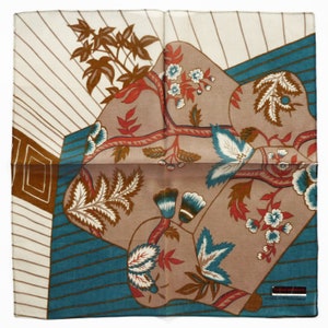 Junko Koshino Vintage Handkerchief c. Early 2000s I Contemporary Art 17 x 17 inches I Free Shipping 35USD+ (Auto in Cart)
