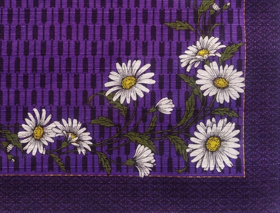 Japanese Vintage Furoshiki Daisy Japanese Fabric … - image 8