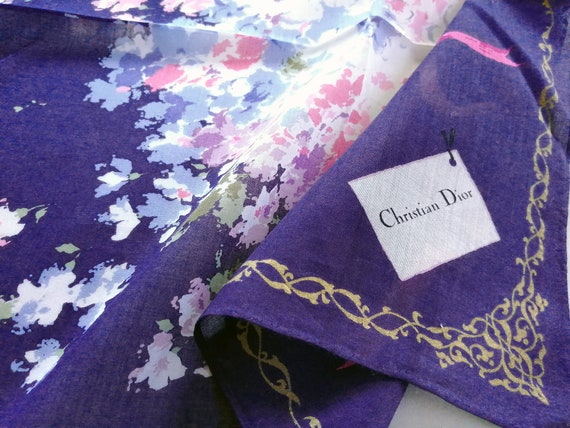 Christian Dior Vintage Handkerchief Floral Bouque… - image 4